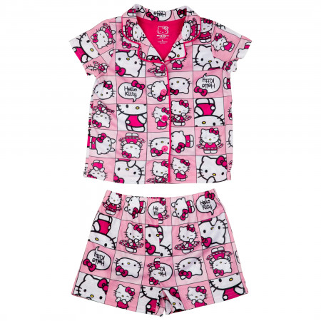 Hello Kitty Sanrio Hoola-Hoops 2-Piece Girl's Pajama Set